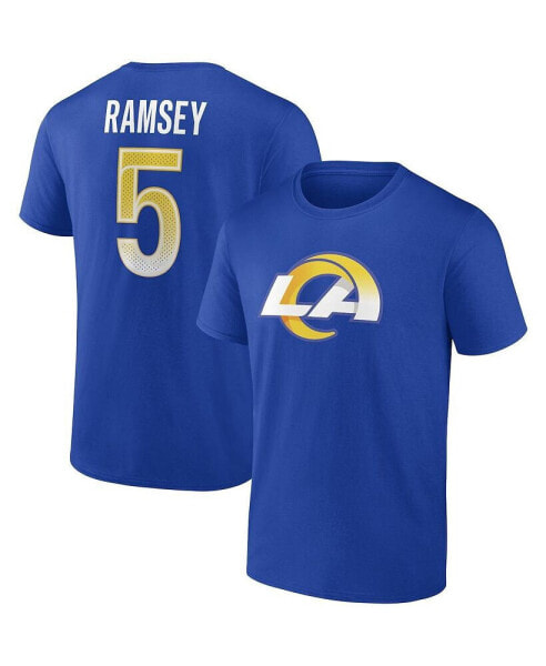 Men's Jalen Ramsey Royal Los Angeles Rams Player Icon T-shirt