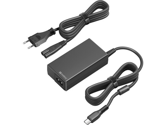 SANDBERG USB-C AC Charger PD65W EU+UK - Universal - Indoor - 230 V - 65 W - AC-to-DC - Black