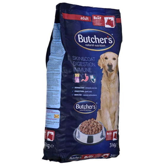 Корм для собак сухой Butcher's Natural&Healthy Для взрослых Телятина 3 кг