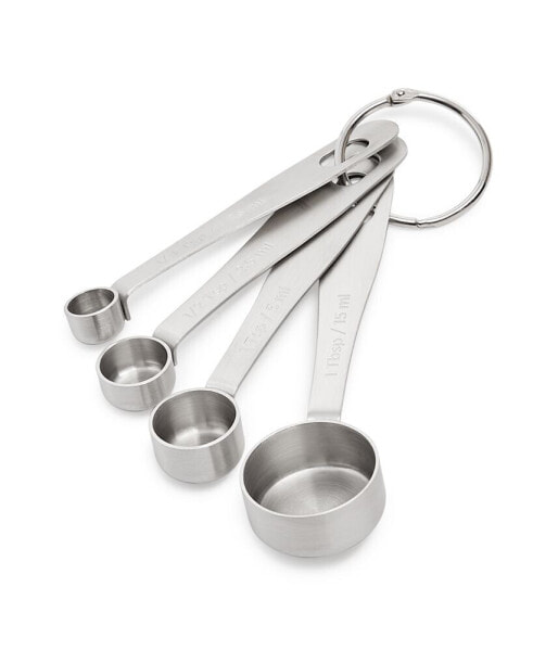 4-Piece Stainless Steel Measuring Spoons Set