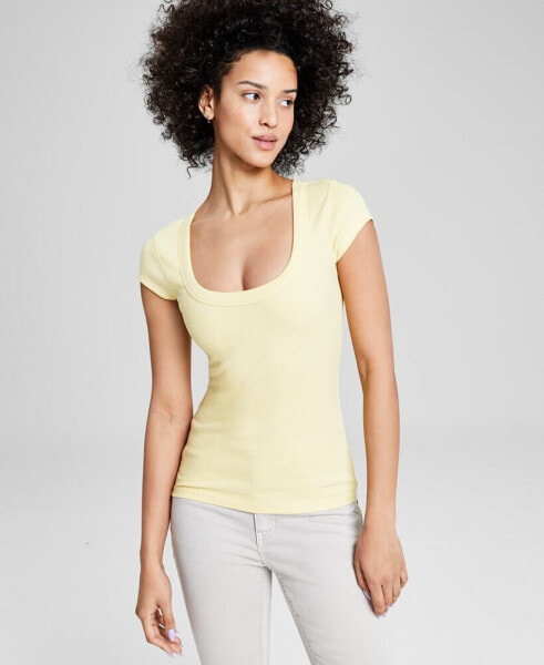 Women's Scoop-Neck Cap-Sleeve Top, Created for Macy's