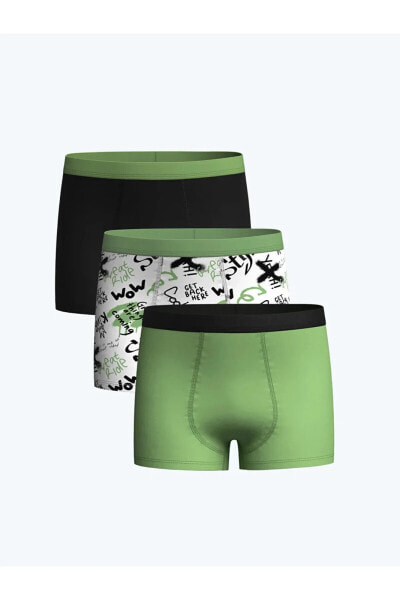 LCW Kids Basic Erkek Çocuk Boxer 3'lü