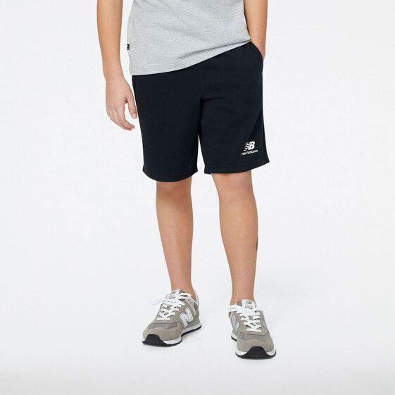 NEW BALANCE Essentials Stacked Logo French Terry Shorts