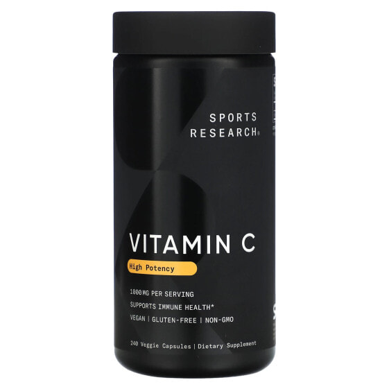 Витамин C высокой концентрации 1,000 мг, 240 капсул Sports Research