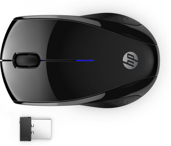 HP 220 Silent Wireless Mouse - Ambidextrous - RF Wireless - Black