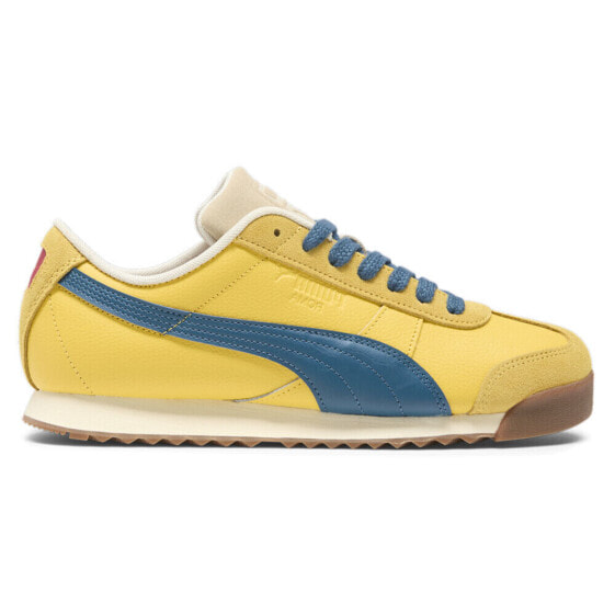 Puma Roma Underdogs Lace Up Mens Yellow Sneakers Casual Shoes 39717201