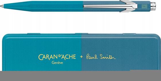 Caran d`Arche Długopis CARAN D'ACHE 849 Paul Smith Edycja 4, M, w pudełku, Cyan/Steel