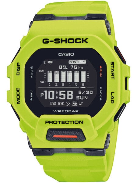 Часы и аксессуары CASIO GBD-200-9ER G-Shock мужские 46 мм 20ATM