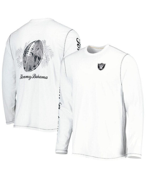 Men's White Las Vegas Raiders Laces Out Billboard Long Sleeve T-shirt