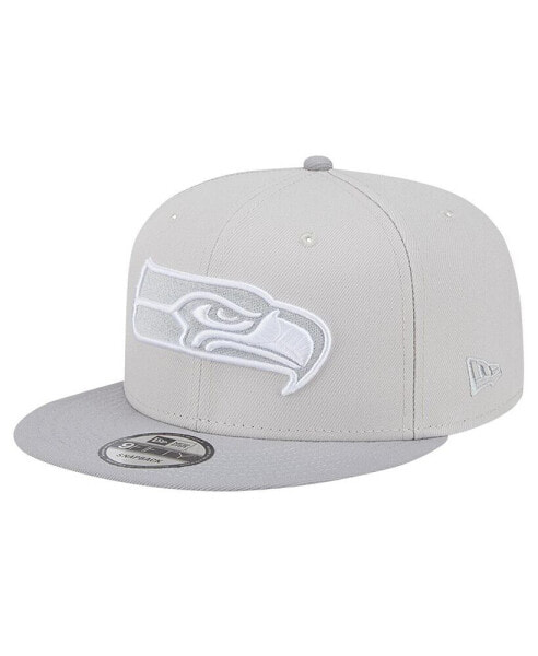 Men's Stone/Gray Seattle Seahawks Two-Tone Color Pack 9FIFTY Snapback Hat