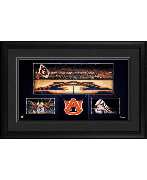 Auburn Tigers Framed 10'' x 18'' Auburn Arena Panoramic Collage