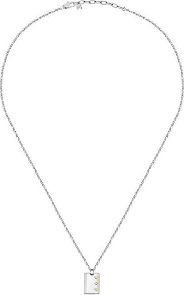 Stylish men´s steel necklace Gold SATM01