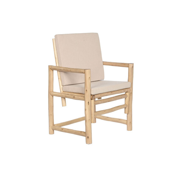 Кресло мягкое Home ESPRIT Белое Бежевое Натуральный Хлопок 61 x 50 x 90 см
