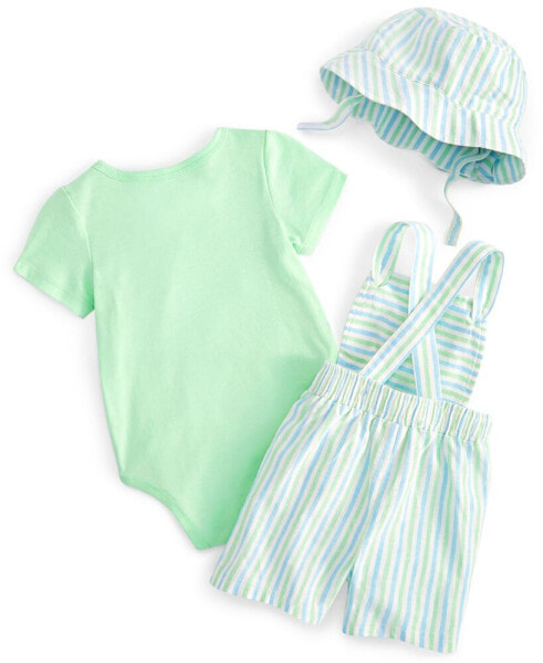 Baby Boys Palm Springs T-Shirt, Shortall & Hat, Created for Macy's
