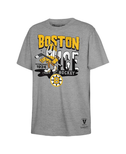 Big Boys and Girls Gray Boston Bruins Popsicle T-Shirt