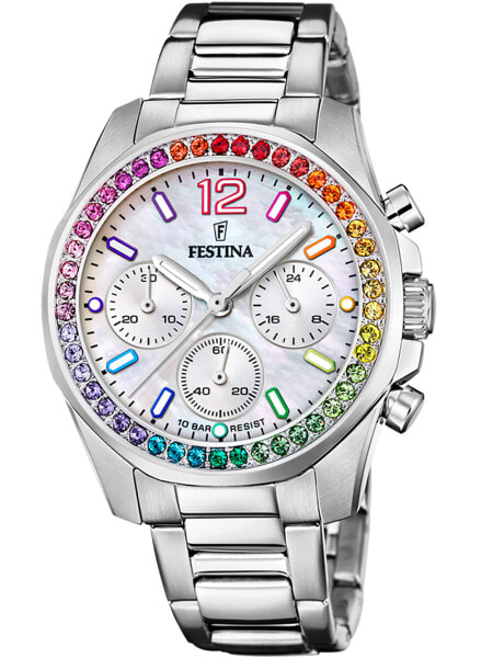 Festina F20606/2 Boyfriend Chronograph Ladies Watch 38mm 10ATM