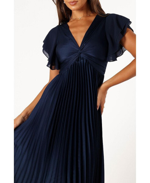 Women's Nova Flutter Sleeve Midi Dress