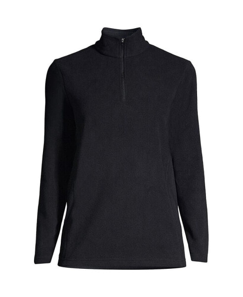 Plus Size Fleece Quarter Zip Pullover Jacket