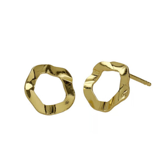 Minimalist gold-plated earrings Essence A4633-DT