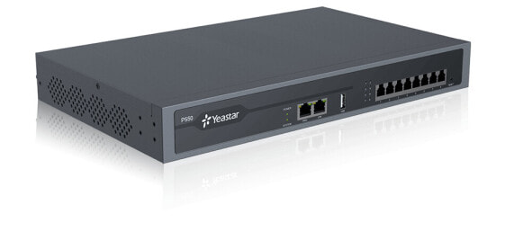 Yeastar P570 - IP PBX (private & packet-switched) system - 500 user(s) - Black - Gigabit Ethernet - HDD - 100 - 240 V
