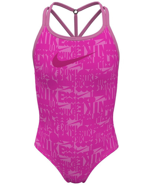 Big Girls Retro Flow T-Crossback One-Piece Swimsuit