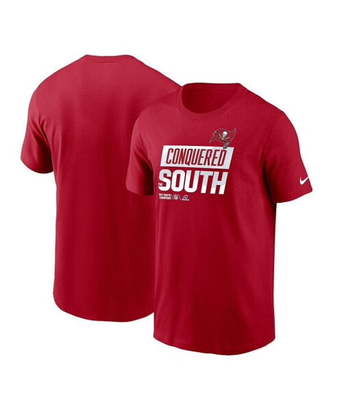 Men's Red Tampa Bay Buccaneers 2022 NFC South Division Champions Locker Room Trophy Collection T-shirt