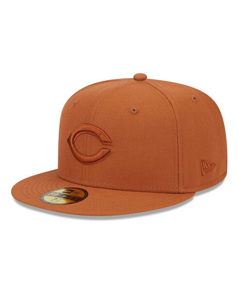 Men's Brown Cincinnati Reds Spring Color 59FIFTY Fitted Hat