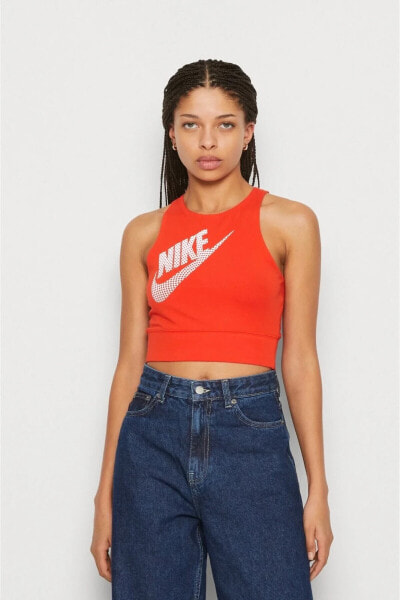 Sportswear Gel-Dance Cropped Turuncu Kadın Atlet