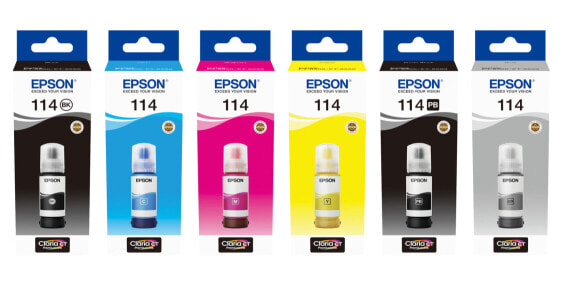 Чернила стандартной емкости желтого цвета Epson 114 для принтеров EcoTank ET-8550 и EcoTank ET-8500 70 мл Inkjet