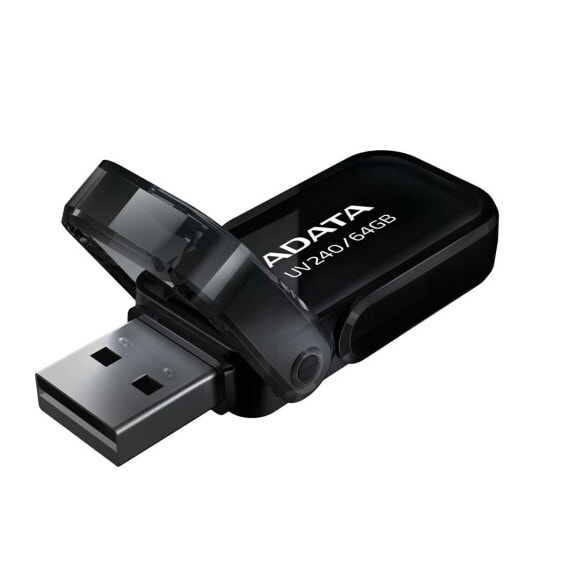 USВ-флешь память Adata UV240 64 GB Чёрный 64 Гб (1 штук)