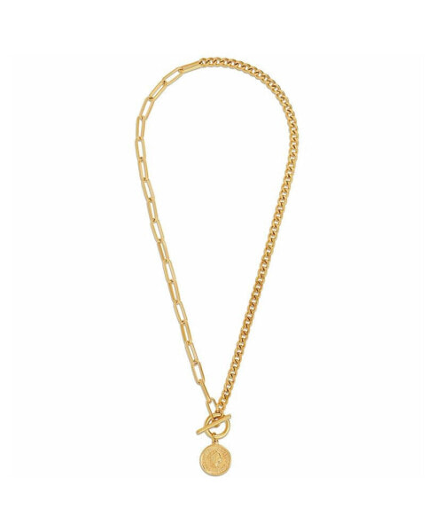 Stacie Toggle Chain Coin Necklace