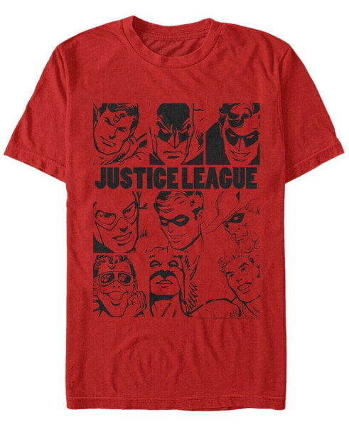DC Men's Justice League Hero Box Up Short Sleeve T-Shirt