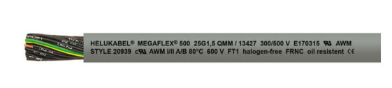Helukabel 13346 - Low voltage cable - Grey - Cooper - 0.5 mm² - 14.4 kg/km - -30 - 80 °C