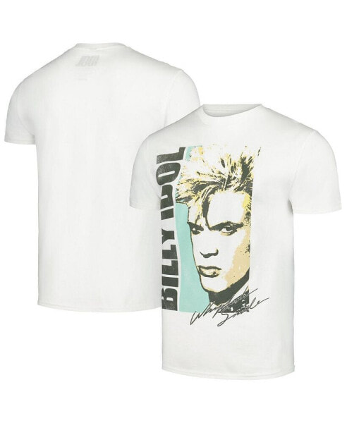 Men's White Billy Idol T-shirt