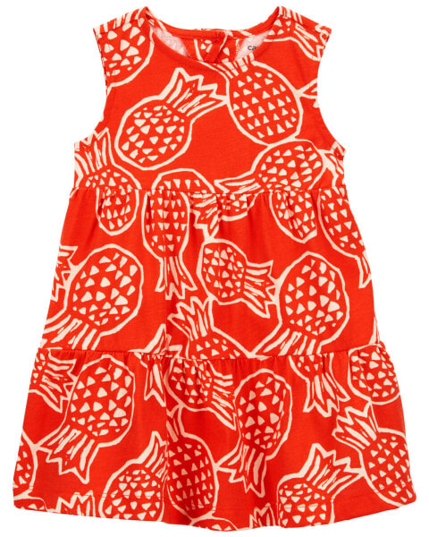 Baby Pineapple Sleeveless Dress 12M