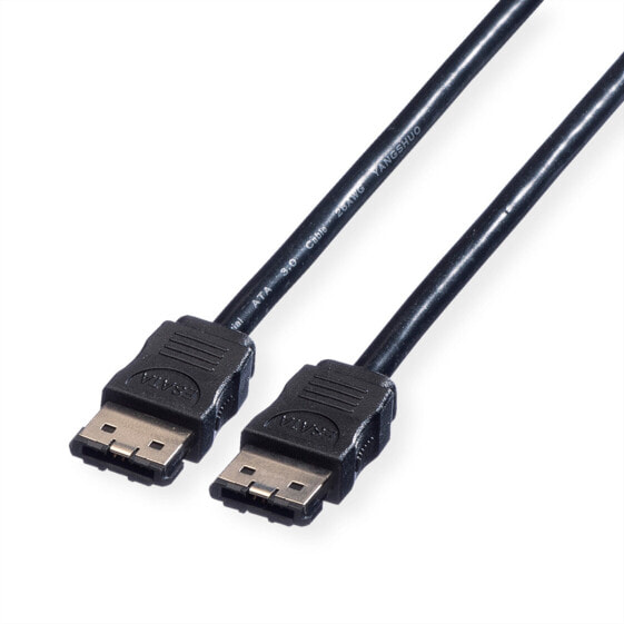 ROLINE External SATA 6.0 Gbit/s Cable 0.5 m - 0.5 m - SATA III - SATA 7-pin - SATA 7-pin - Male/Male - 6 Gbit/s
