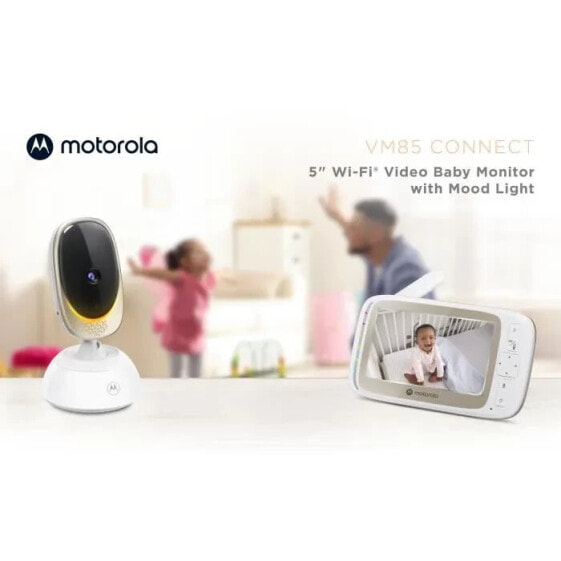 Vernetztes Video-Babyphone MOTOROLA Zwei-Wege-Audio Bewegungserkennung und Ton-Nachtsicht VM85