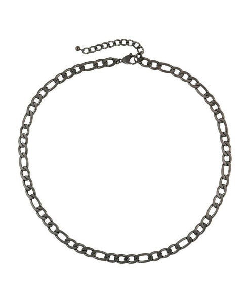 Rebl Jewelry bRADLEY Figaro Link Necklace