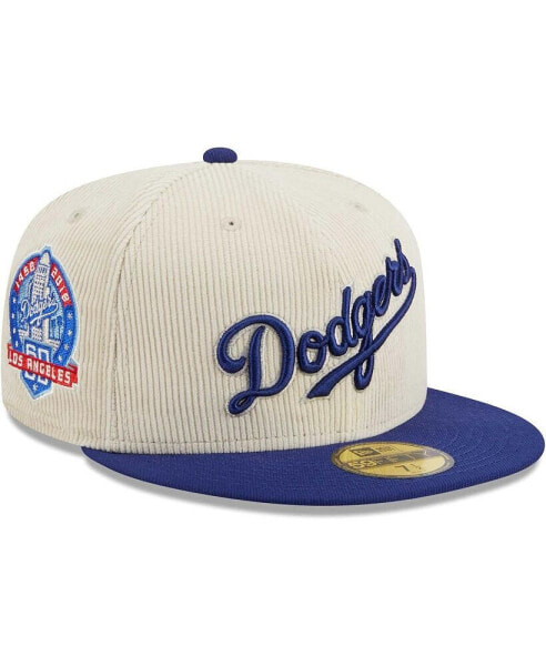 Men's White Los Angeles Dodgers Corduroy Classic 59FIFTY Fitted Hat