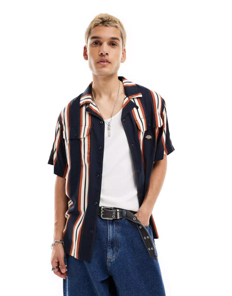 Dickies striped shirt in dark navy