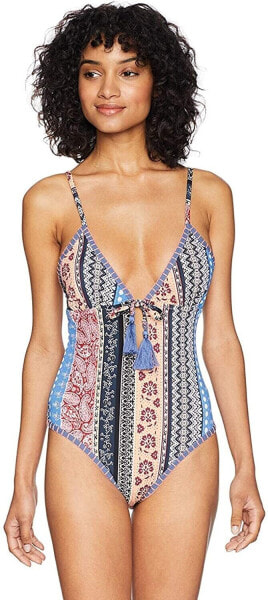 Minkpink 262031 Women's Lily Multi V-Neckline One Piece Swimsuit Size S