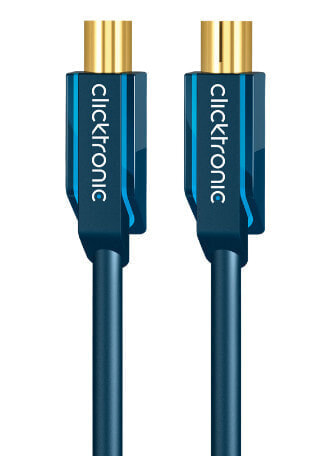 ClickTronic 7.5m Antenna Cable - 7.5 m - Coax M - Coax FM - Blue