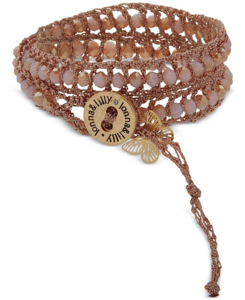 onna & lilly Gold-Tone Beaded Multi Wrap Bracelet