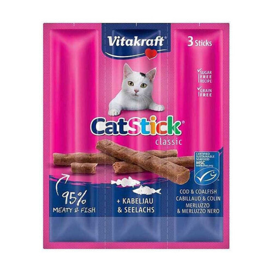 VITAKRAFT CatStick Classic Cod and saithe 18g cat treat