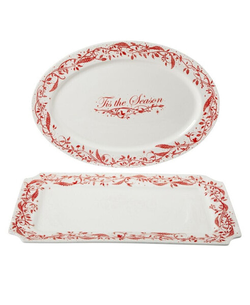 Holiday Vines 2 Piece Serveware Set, Service for 4