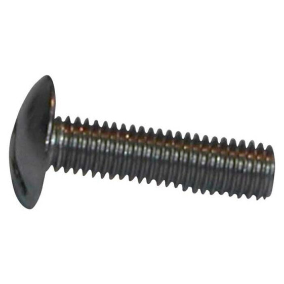 EUROMARINE NF E 27-128 A2 M4x12 mm Round Slotted Head Screw 25 Units