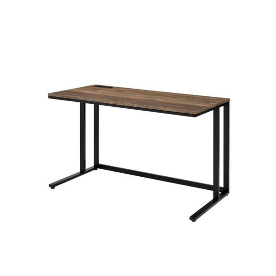 Tyrese Built-In USB Port Writing Desk, Walnut