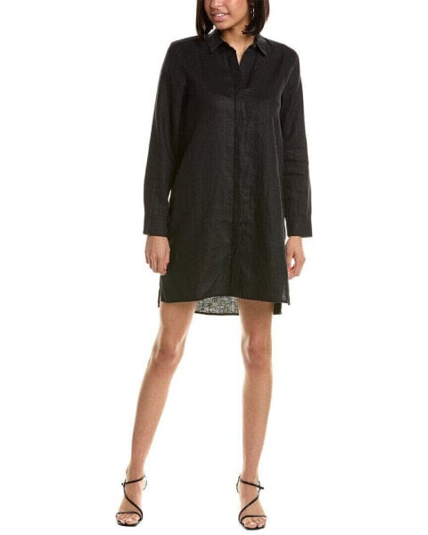 James Perse Linen Shirtdress Women's Black 0