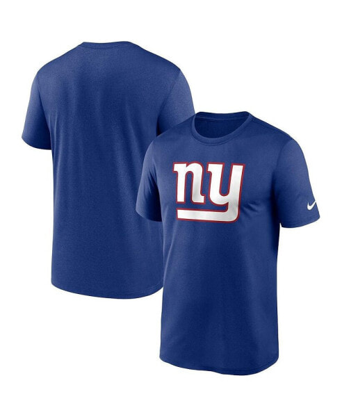 Men's Royal New York Giants Legend Logo Performance T-shirt