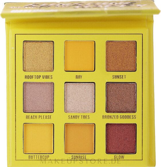 Lidschattenpalette 9 Farben - Makeup Obsession Shadow Palette Sunshine Makes Me Happy